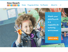 Tablet Screenshot of kewbeachdaycare.com